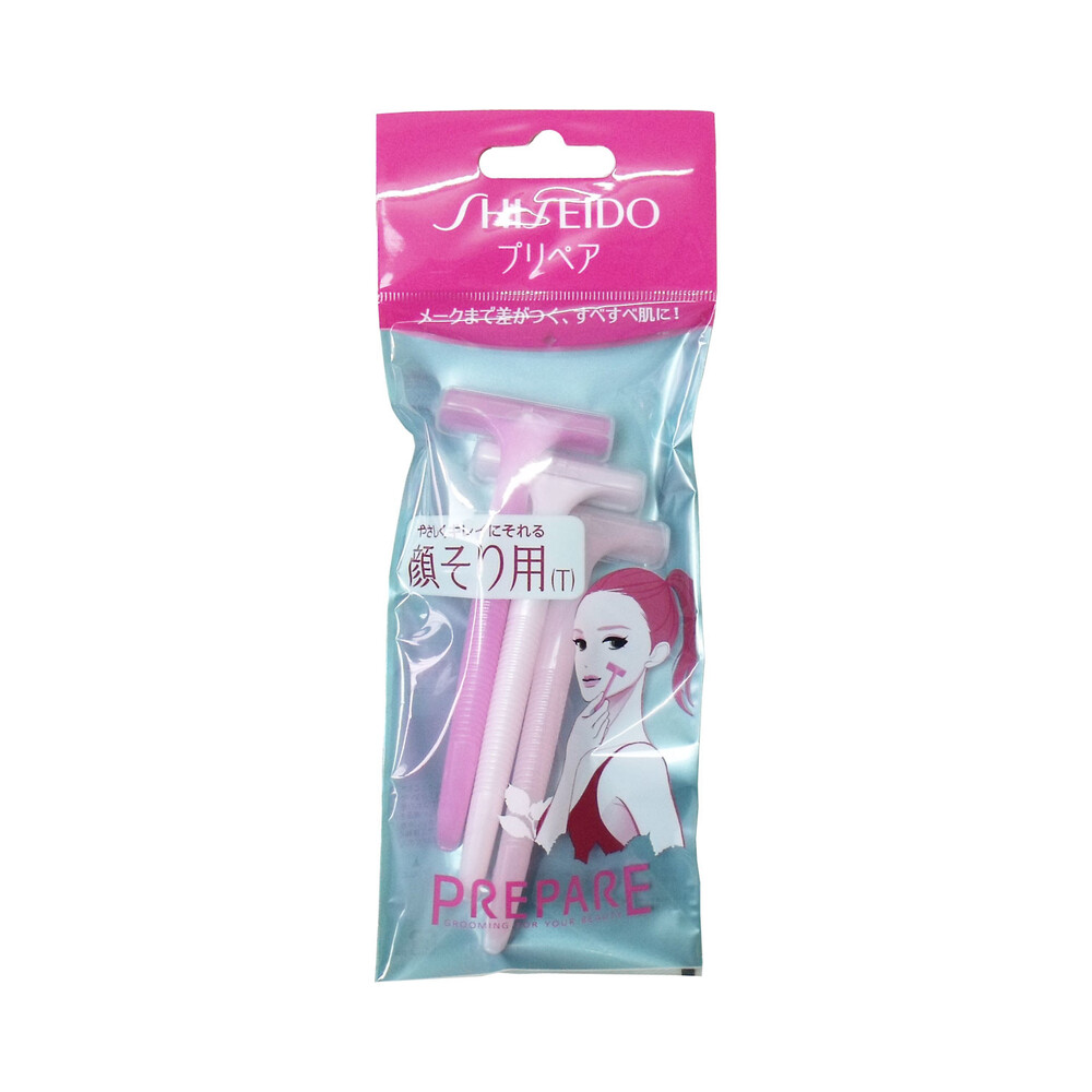 프리페어 얼굴털 면도용 T형 3개