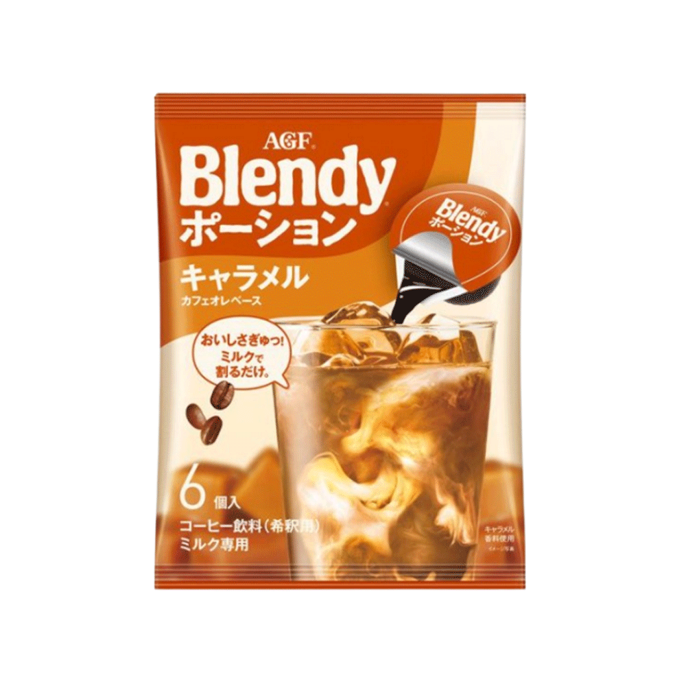 아지노모토 AGF 블랜디 포션 커피 카라멜 오레 6개입