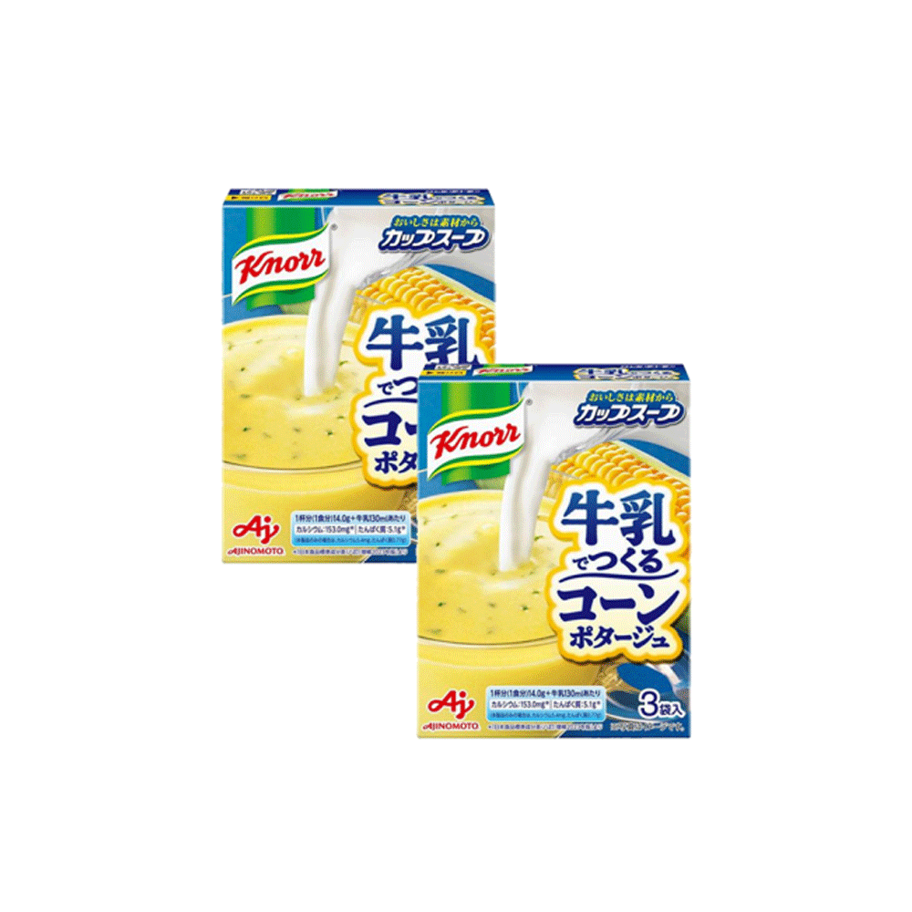 아지노모토 쿠놀 컵스프 우유 옥수수 포타주(2개세트)