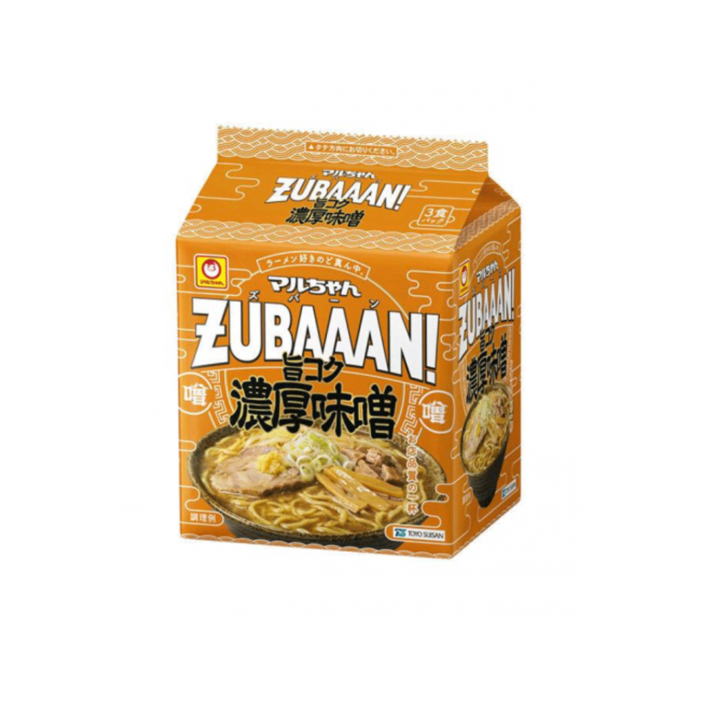 마루짱 봉지라면 ZUBAAAN 진한 된장라멘 3개입