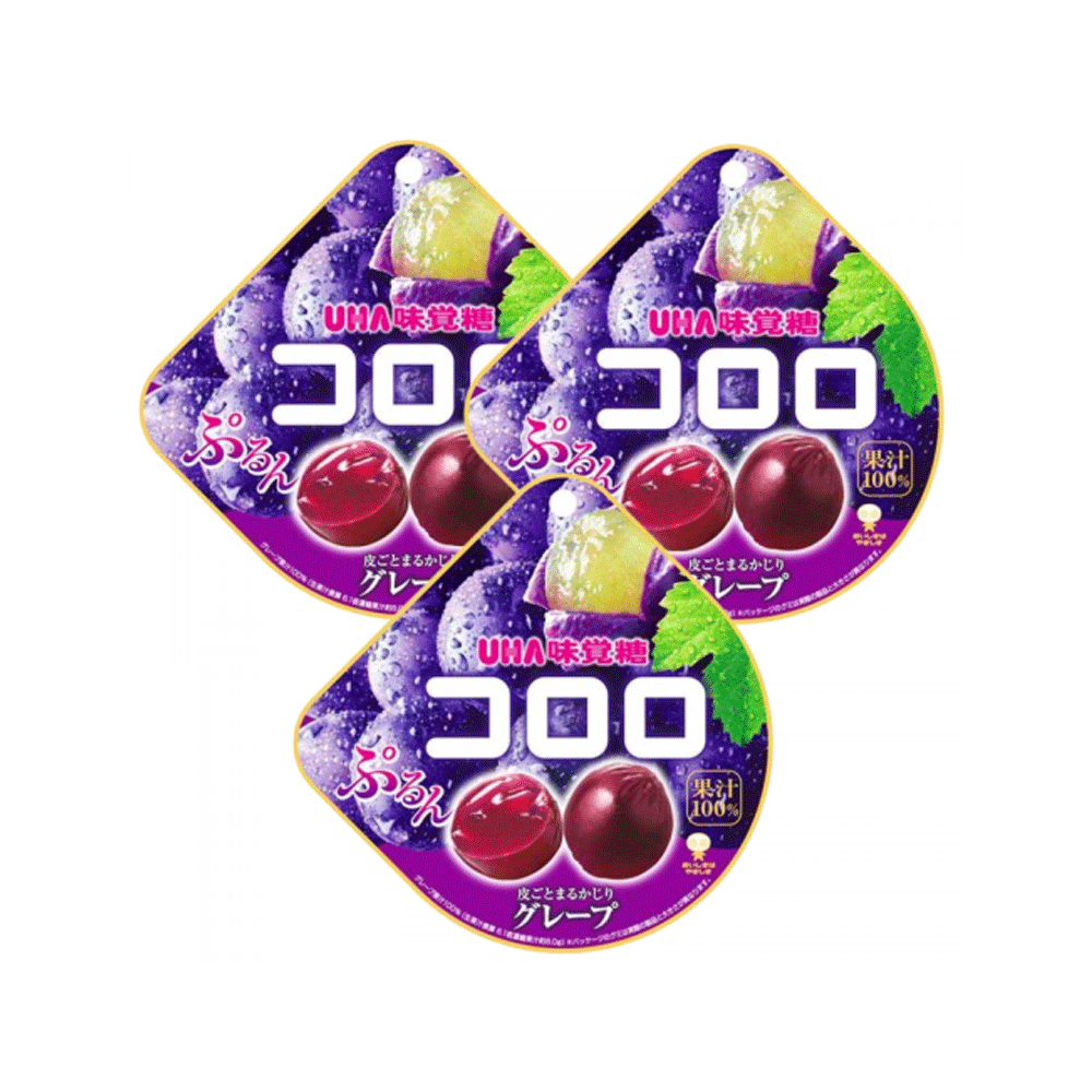 UHA 미각당 코로로 젤리 그레이프 3개 세트