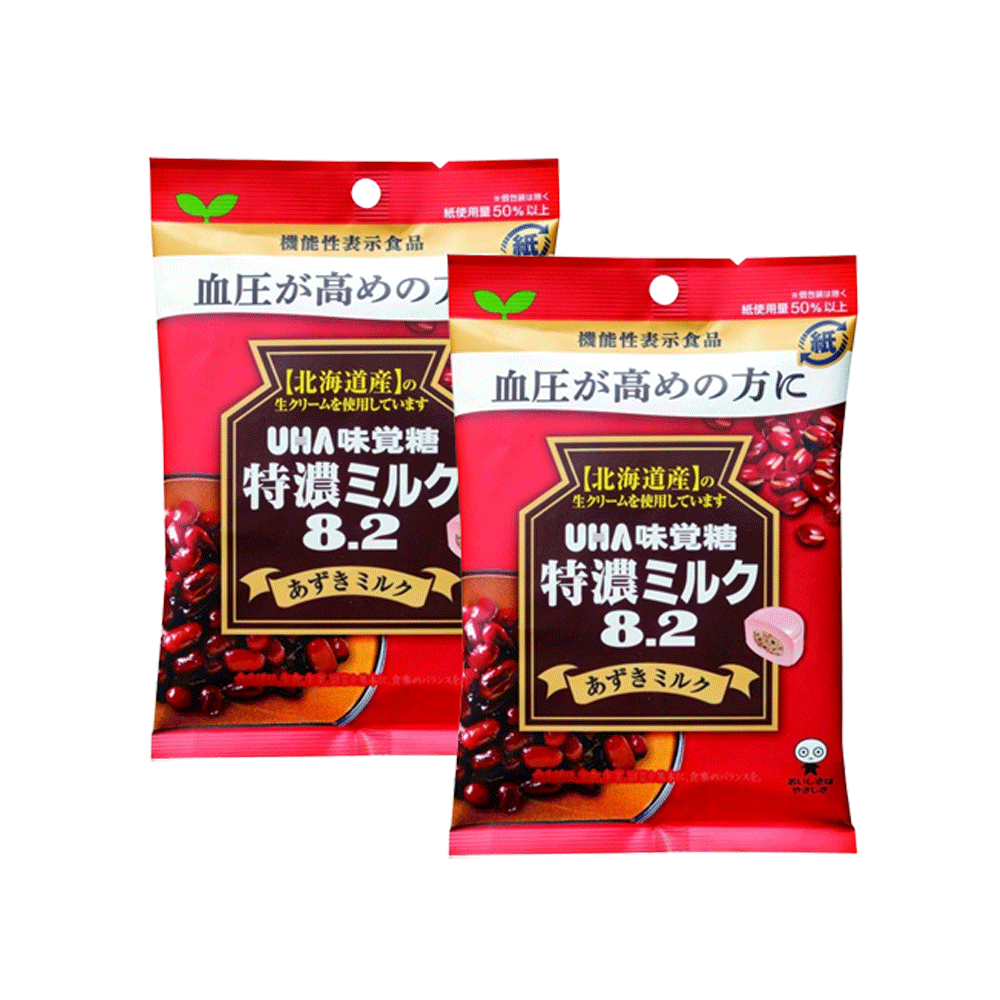 UHA 미각당 농후한 팥 우유캔디 2개 세트