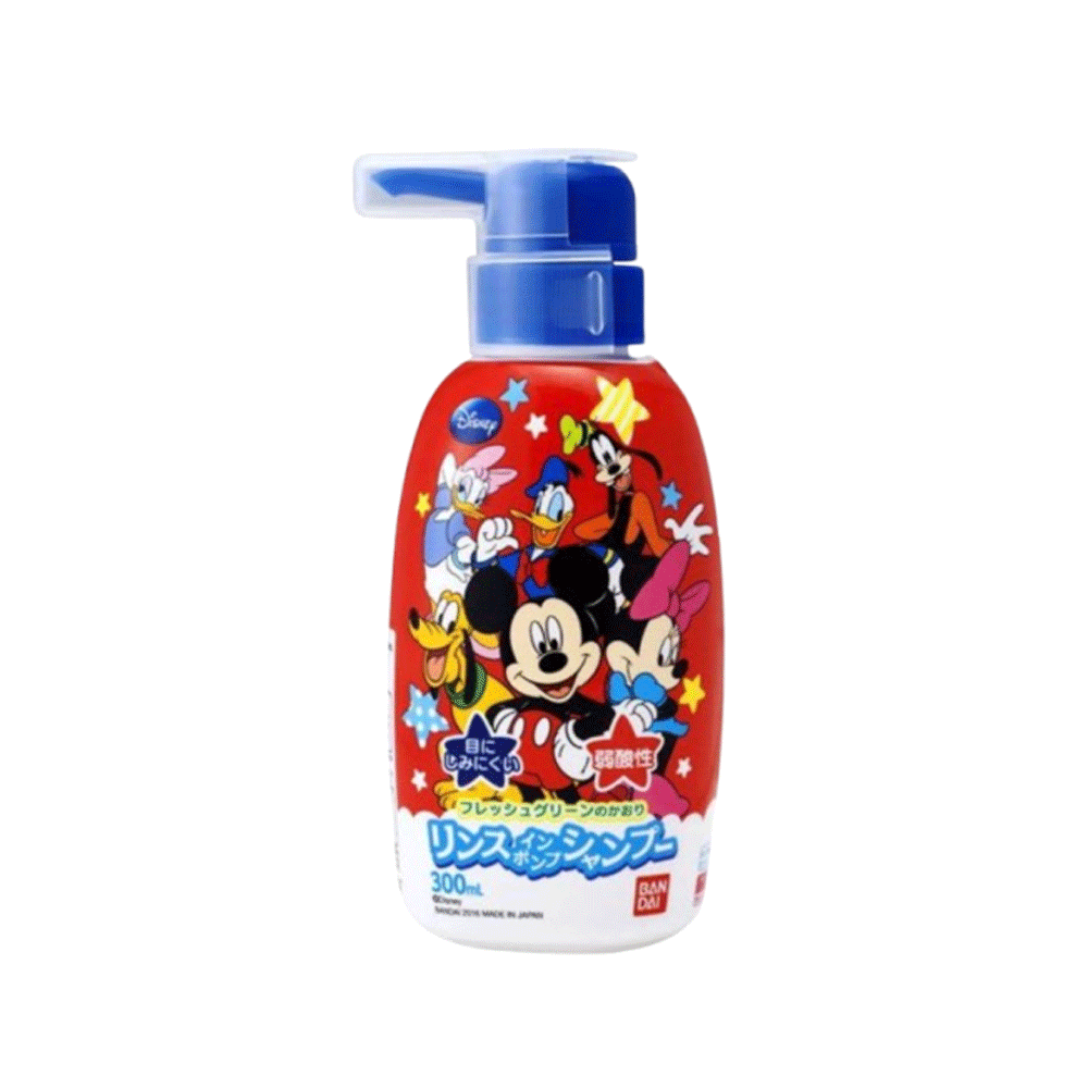 반다이 미키마우스 린스 인 샴푸 펌프 300ml