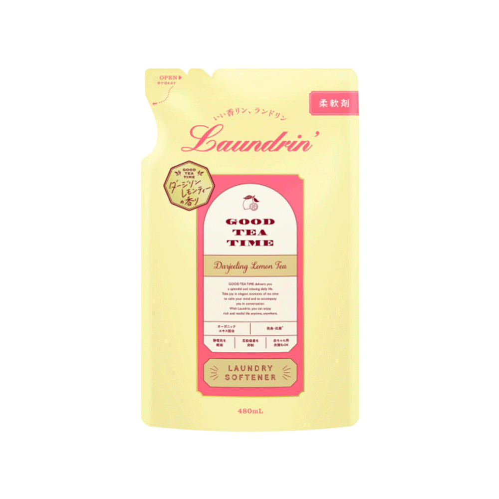 란도린 액체 섬유유연제 다즐링 레몬티의 향기 리필 480ml