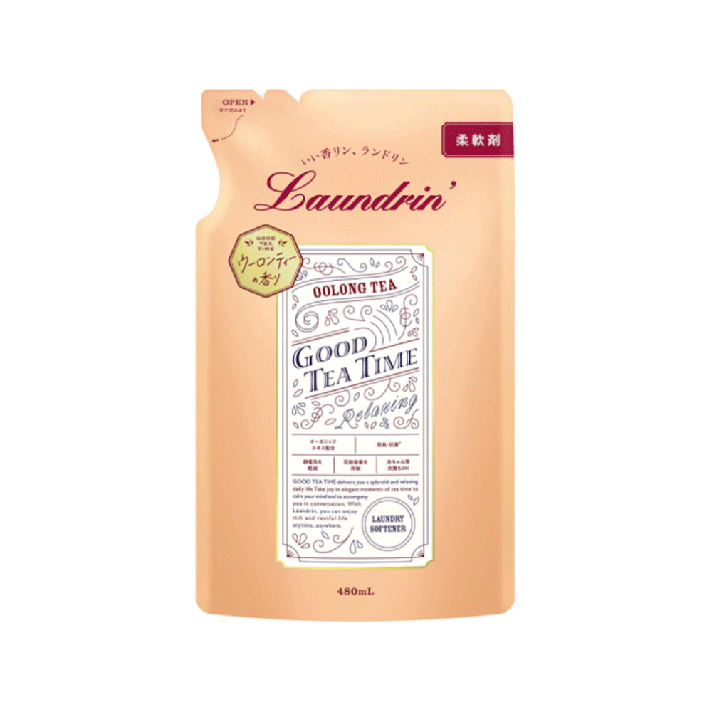 란도린 섬유유연제 우롱차의 향기 리필 480ml