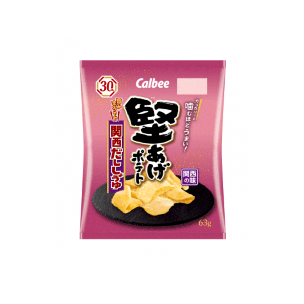 칼비 딱딱하게 튀긴 감자칩 간사이 다시 간장맛