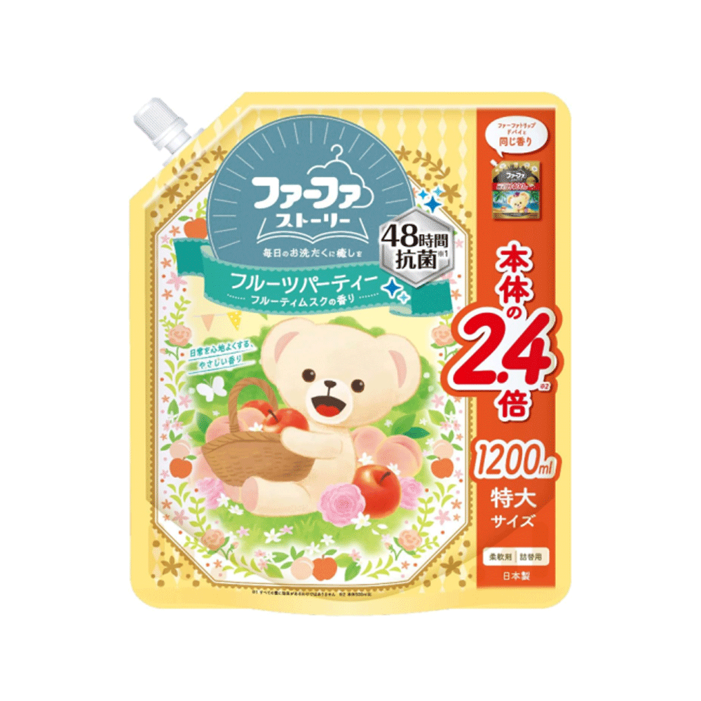 파파스토리 섬유유연제 과일 파티 머스크향 리필 1200ml