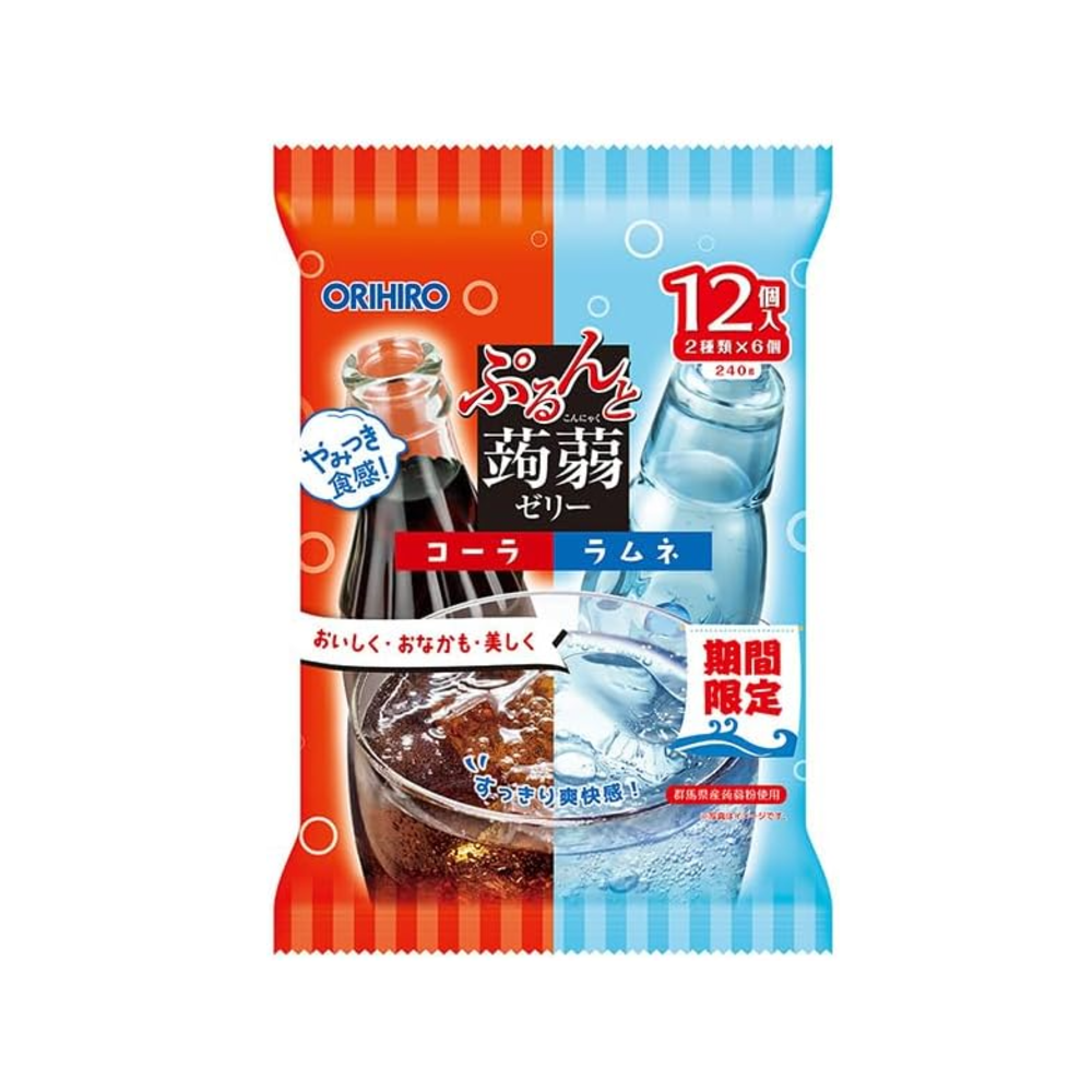 오리히로 곤약젤리 파우치 콜라 라무네 12개입