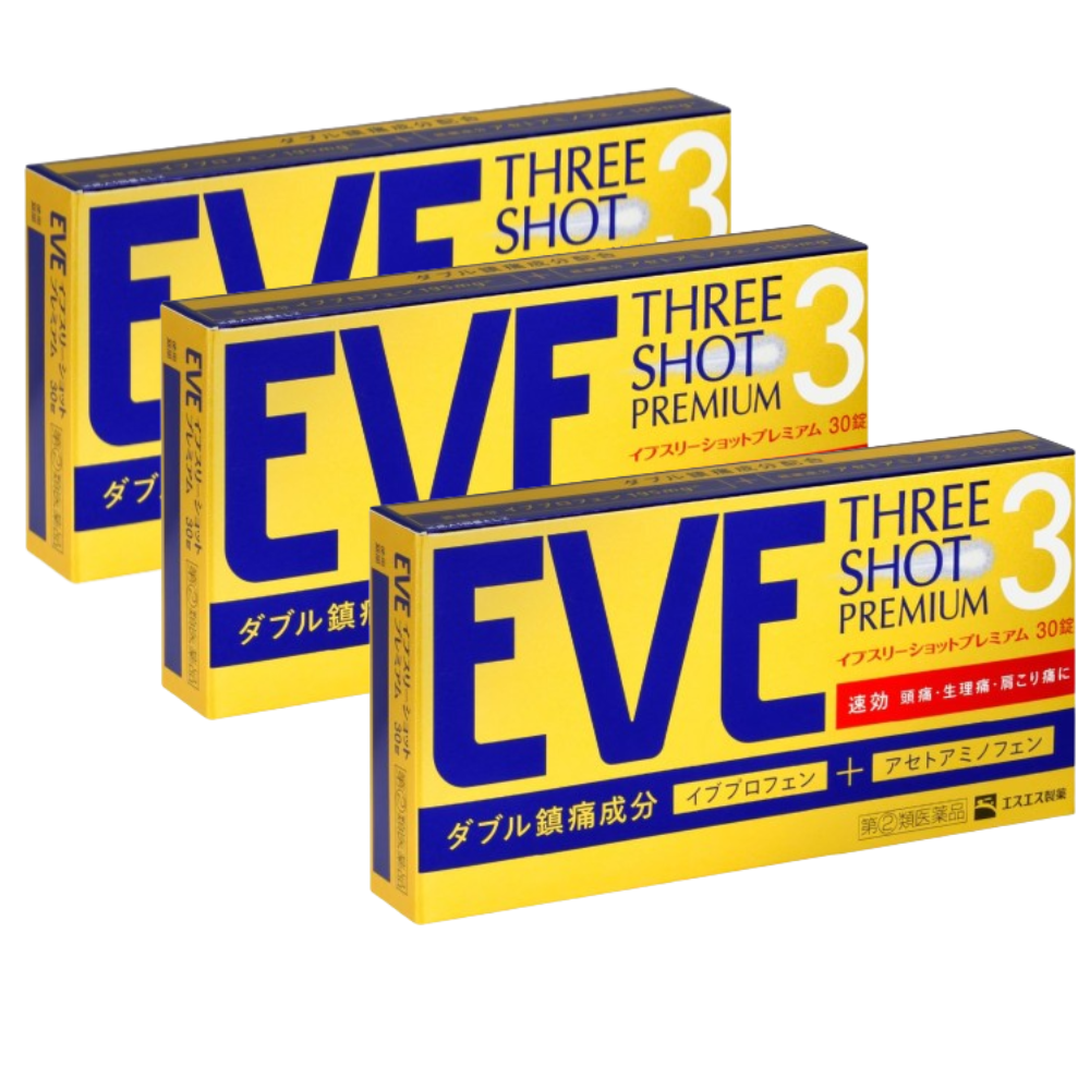 이브 진통제 쓰리샷 프리미엄 30정, 3개 세트