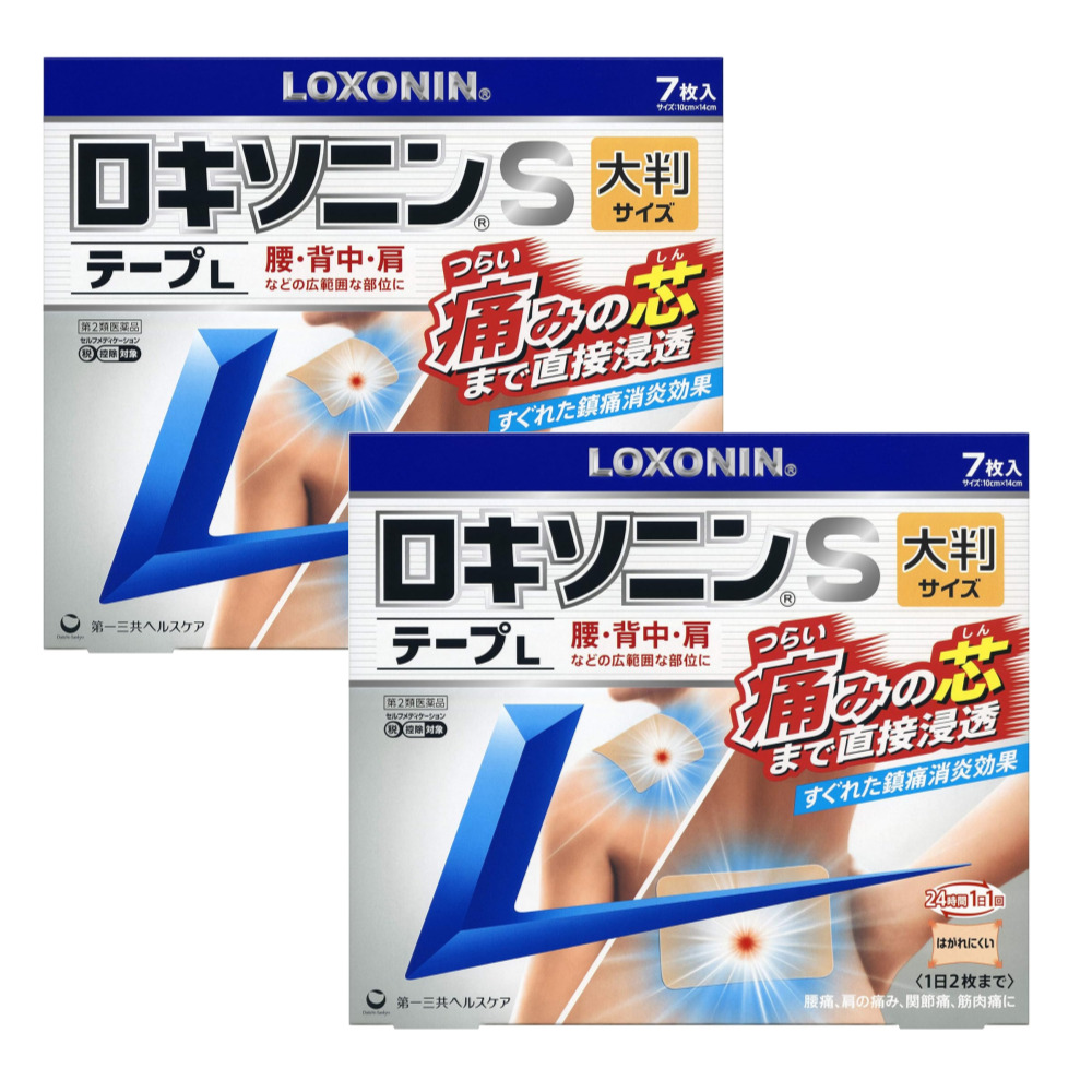 일본 록소닌 파스 S 부착형 L 대형 파스 7매, 2세트