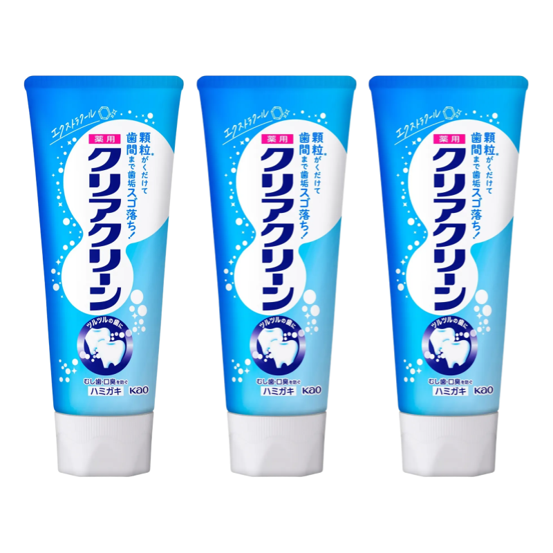 일본치약 카오 클리어클린 엑스트라쿨 120g 3개 세트