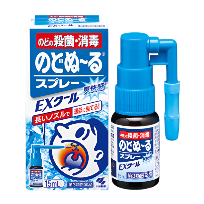 고바야시 노도누루 목 통증 스프레이 EX Cool 15ml