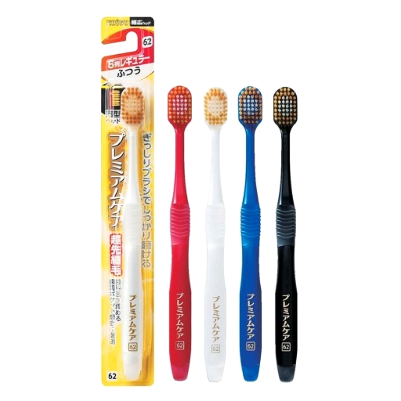 에비스 프리미엄케어 6열레귤러 칫솔 1개 (보통솔) - 색상랜덤발송