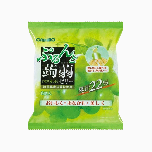 오리히로 곤약젤리 파우치 청포도맛(6개입)