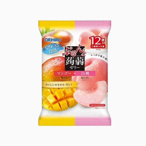 오리히로 곤약젤리 파우치 망고 복숭아 백도 12개입