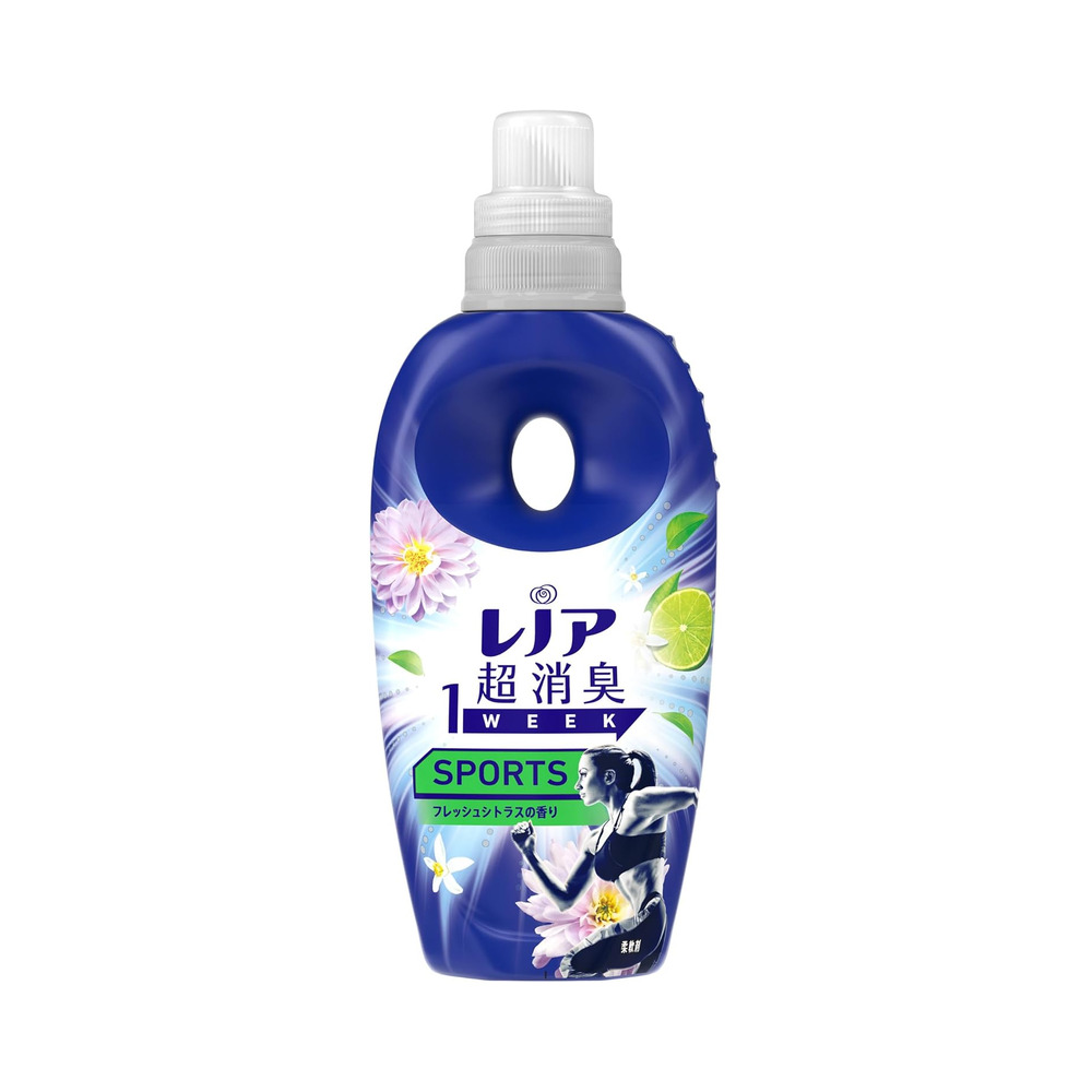 레노아 섬유유연제 1week 스포츠용 데오x프레쉬 시트러스의 향기 490ml